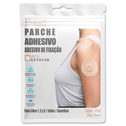 Farma Patch Parche Adhesivo Sensor Glucosa Color Piel 10Uds