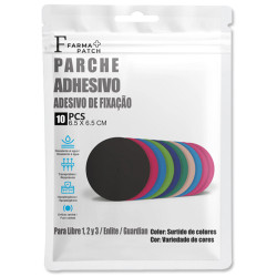 Farma Patch Parche Adhesivo Sensor Glucosa Colores Surtidos 10Uds