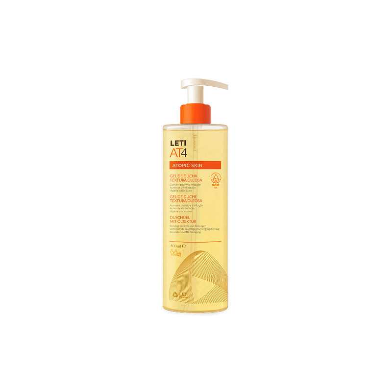 Leti AT4 Atopic Skin Gel de Ducha Textura Oleosa 400ml