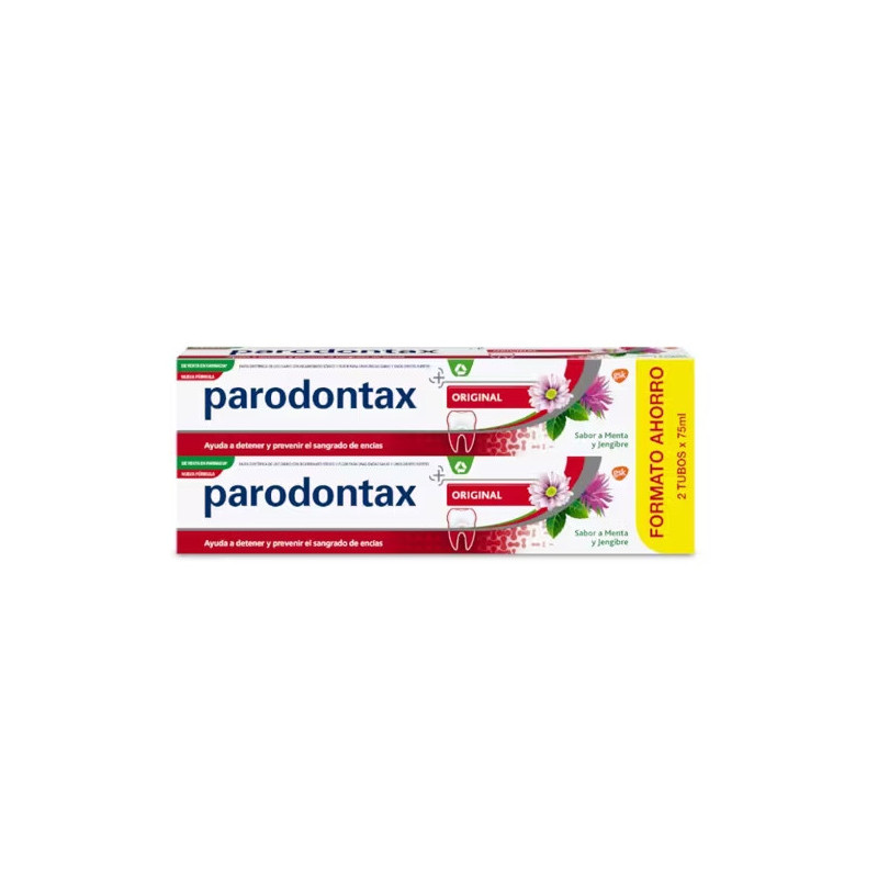 Parodontax Original Pasta Dental Menta y Jengibre Duplo 2x75ml