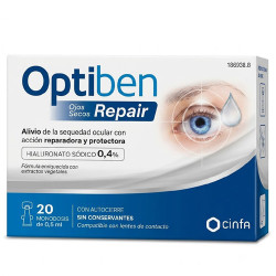 Optiben Repair Ojos Secos Gotas Sequedad Ocular Monodosis 20Uds