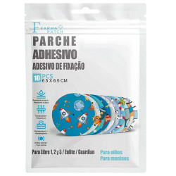 Farma Patch Parche Adhesivo Sensor Glucosa Dibujo Niños 10Uds