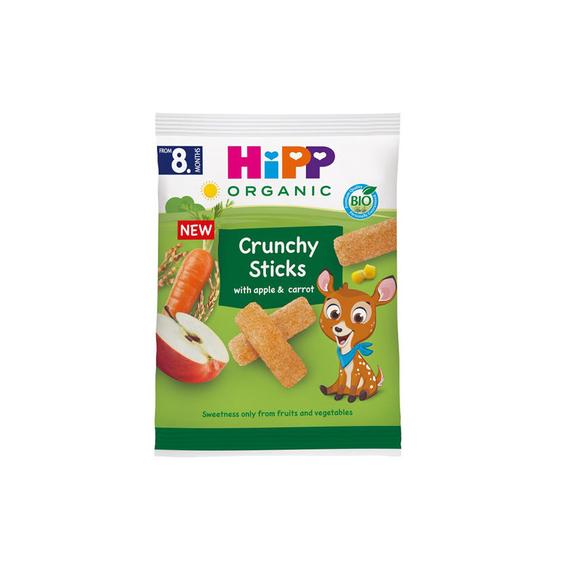 Hipp Snack Crujiente con Manzana y Zanahoria 30gr