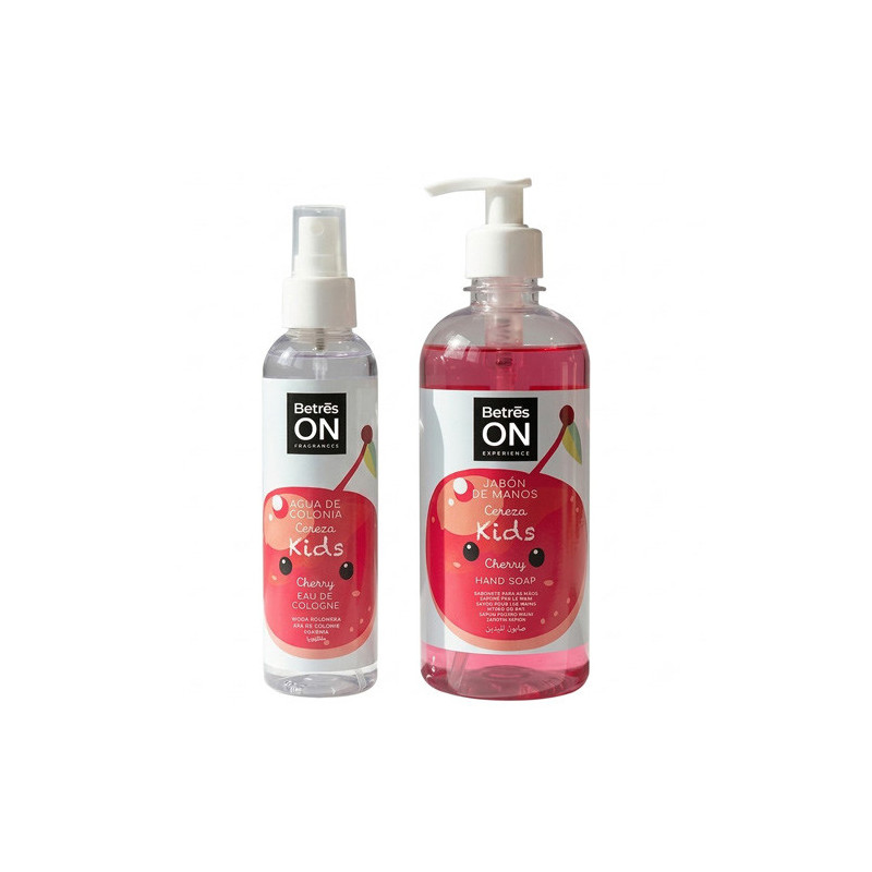 Betres On Kids Jabon Manos cereza 500ml + Agua de Colonia 150ml