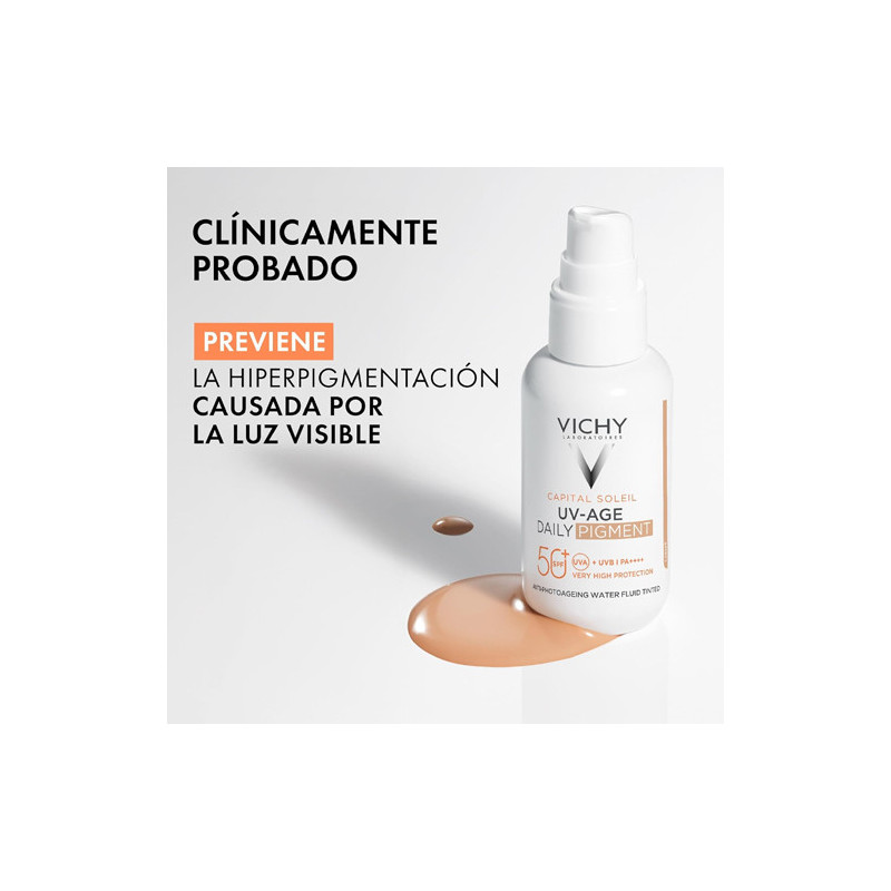Vichy Capital Soleil UV-Age Daily Pigment Spf50+ Light 40ml - Farmacia en Casa Online