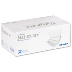 Naturcare Mascarilla Quirurgica 3 Capas Blanca 50Uds