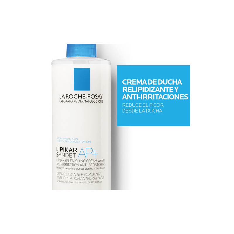 Lipikar Syndet AP+ Crema Ducha Relipidizante 400ml. R. Posay