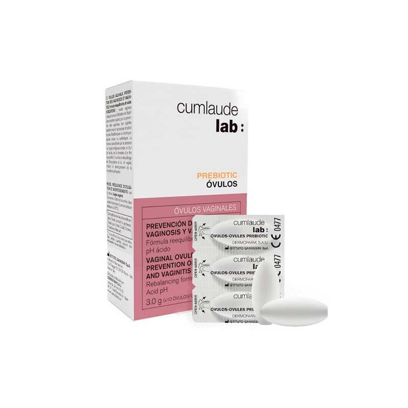 Cumlaude Lab Prebiotic Prevencion Vaginosis Ovulos Vaginales 10uds