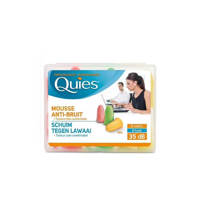 Quies Tapones Espuma Antirruido 12Uds