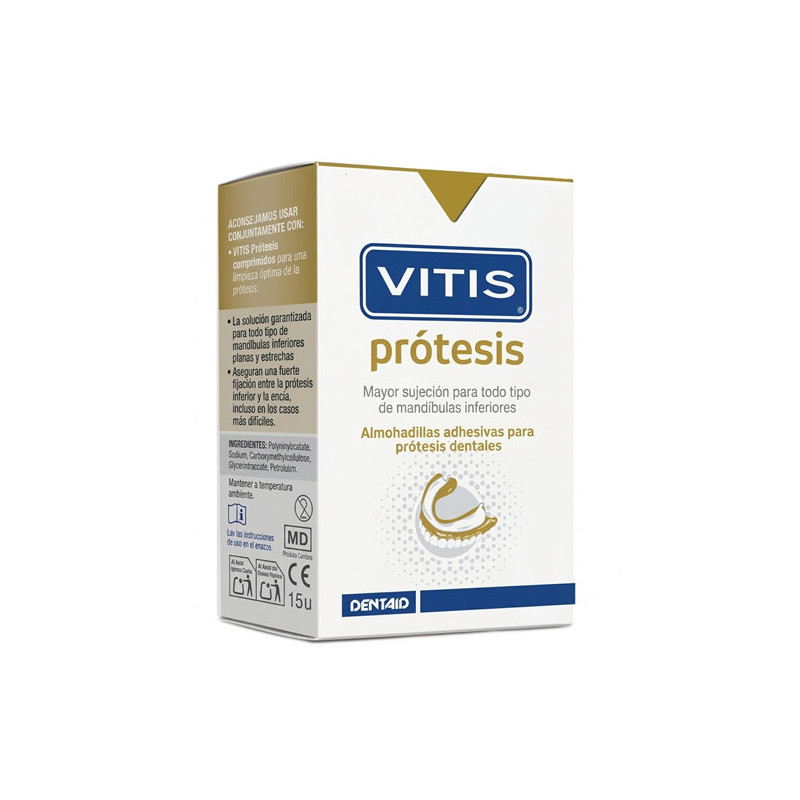 Dentaid Vitis Protesis Almohadillas Adhesivas 15uds