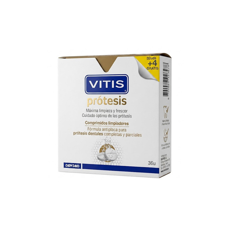 Dentaid Vitis Protesis Comprimidos Limpiadores 36Uds