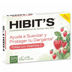 Hibits Caramelos Balsamicos Fresa con Vitamina C 16Uds - Farmacia en Casa Online