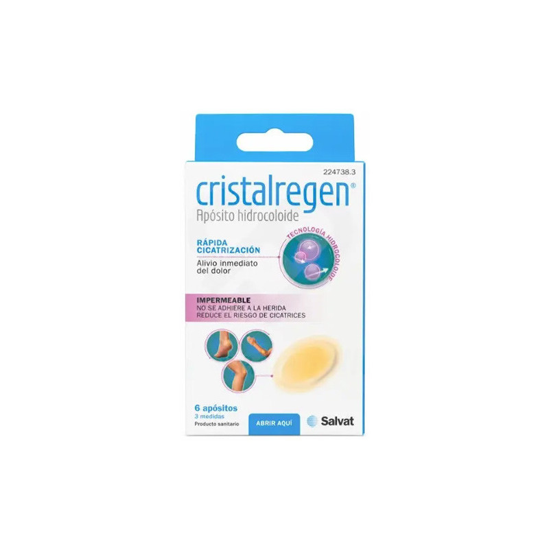 Cristalregen Aposito Hidrocaloide 3 Medidas 6Uds