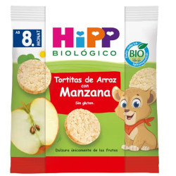 Hipp Biologico Tortitas Arroz y Manzana 8M+ 30g