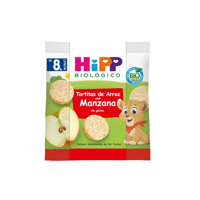 Hipp Biologico Tortitas Arroz y Manzana 8M+ 30g