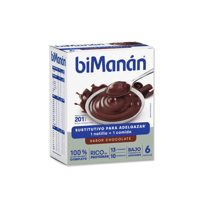 Bimanan Natillas Chocolate 6Uds