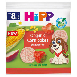 Hipp Tortitas Cereales Biologicos Fresa 23gr