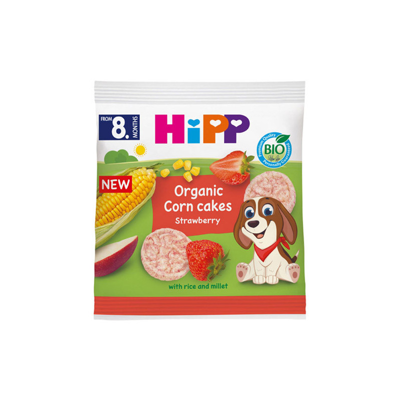 Hipp Tortitas Cereales Biologicos Fresa 23gr