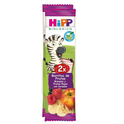 Hipp Barritas Frutas Manzana Frutos Rojos y Cereales Duplo 2x23gr