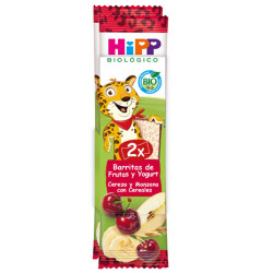 Hipp Barritas Frutas y Yogur Cereza Manzana Cereales Duplo 2x23gr