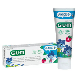 Gum Junior Gel Dentifrico Anticaries Sabor Fresa 50ml
