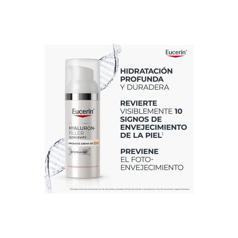Eucerin Hyaluron-Filler + Longevity Epigenetic Crema Dia 50ml - Farmacia en Casa Online