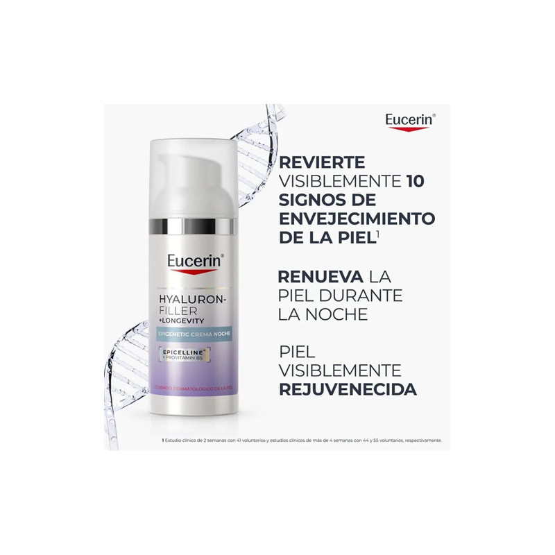 Eucerin Hyaluron-Filler + Longevity Epigenetic Crema Noche 50ml - Farmacia en Casa Online