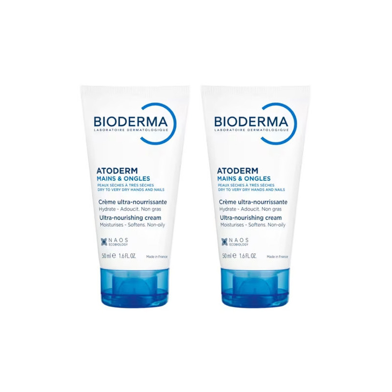 Bioderma Atoderm Crema Reparadora de Manos Duo 2x50ml