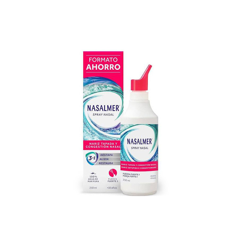 Nasalmer Spray Nasal Nariz Tapada y Congestion Nasal F3 210ml - Farmacia en Casa Online