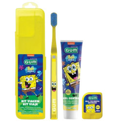 Gum Kit Viaje Bob Esponja + Gel 50gr + Hilo Dental 20ml