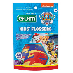 Gum Hilo Dental Infantil con Mango Patrulla Canina 40Uds