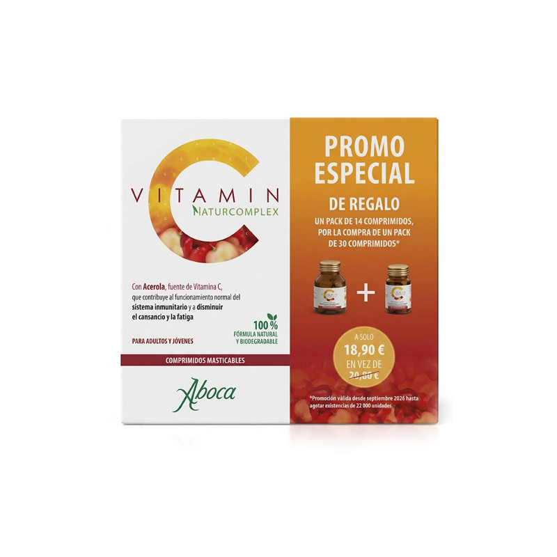 Aboca Vitamin C Naturcomplex 30+14Comp Masticables