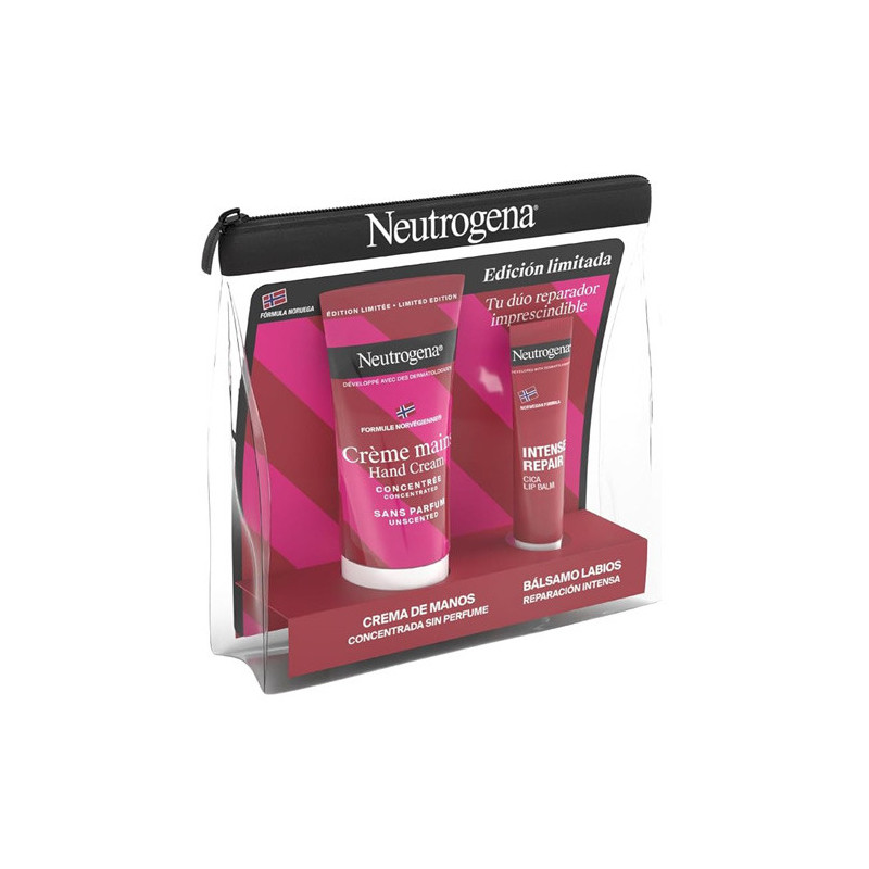 Neutrogena Crema de Manos Concentrada sin Perfume 75ml + Labial 15ml