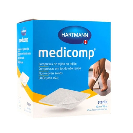 Hartmann Medicomp Gasa Suave Sin Tejer 10x10cm 25 Sobres