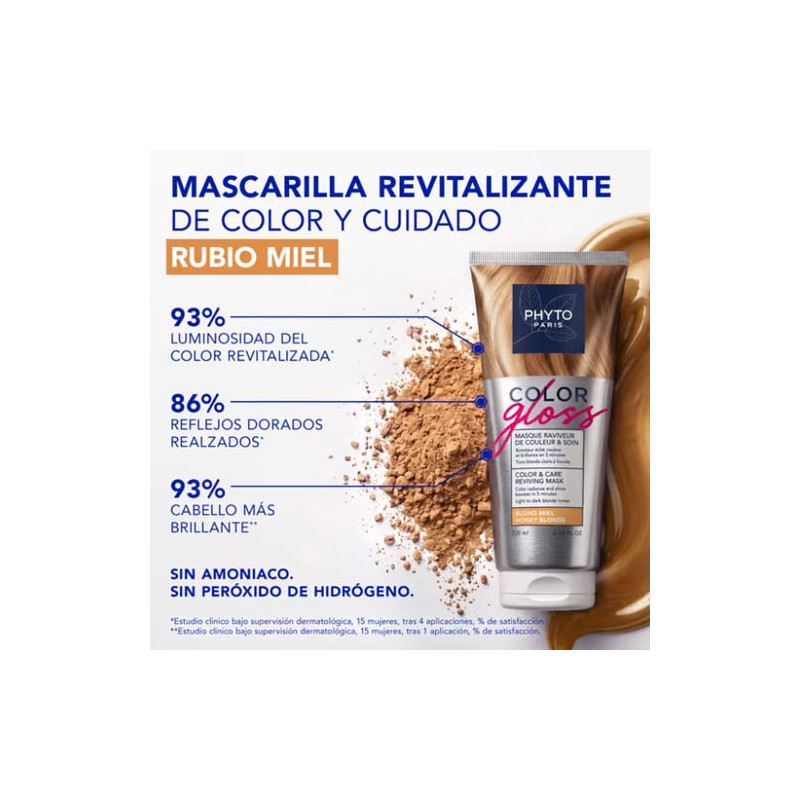 Phyto Color Gloss Mascarilla Reavivadora Color Rubio Miel 200ml - Farmacia en Casa Online