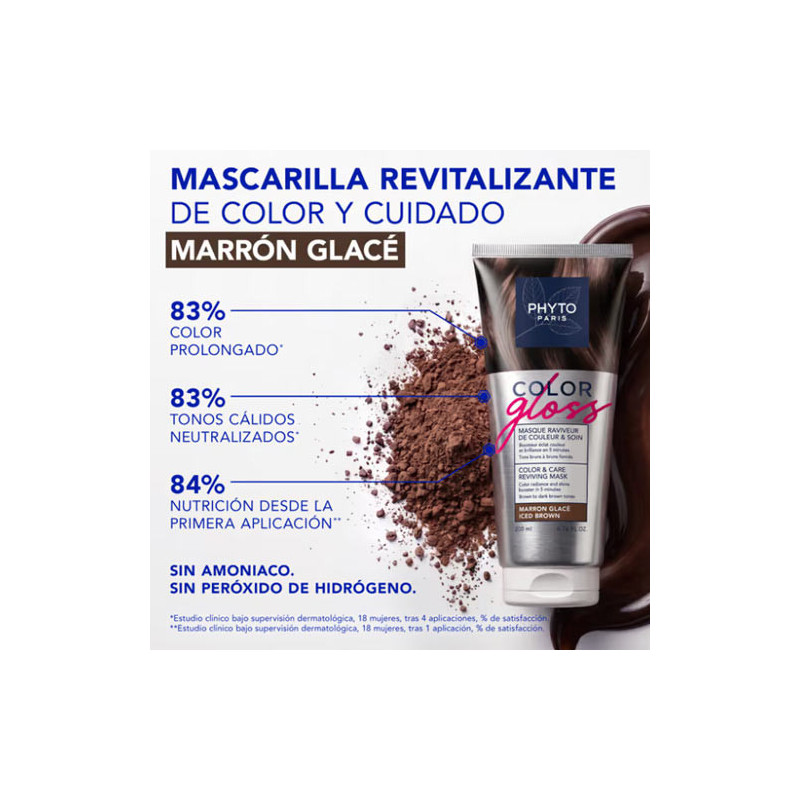 Phyto Color Gloss Mascarilla Reavivadora Color Marron Glace 200ml - Farmacia en Casa Online