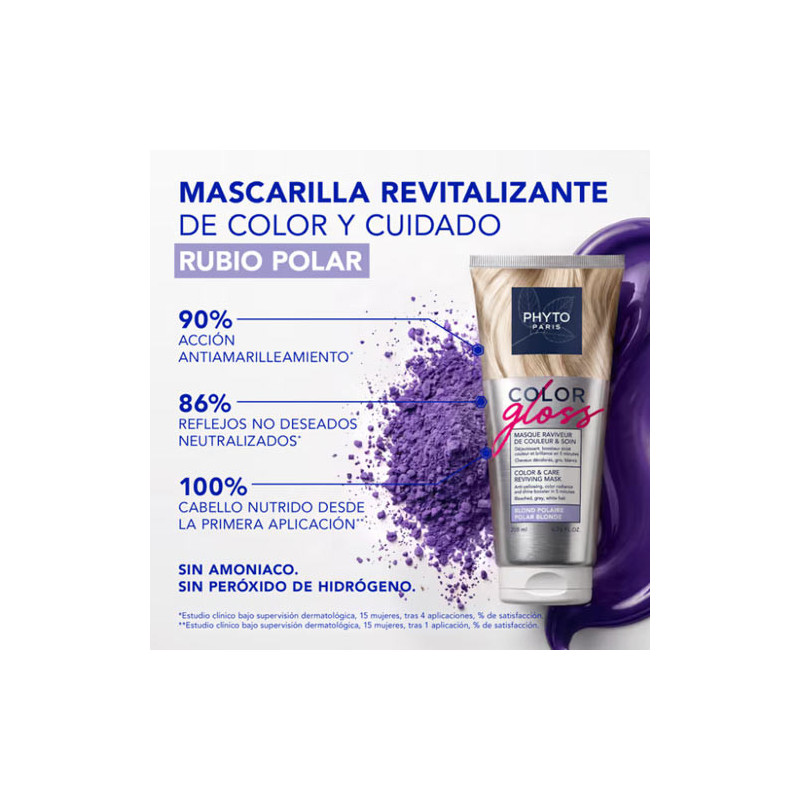 Phyto Color Gloss Mascarilla Reavivadora Color Rubio Polar 200ml - Farmacia en Casa Online