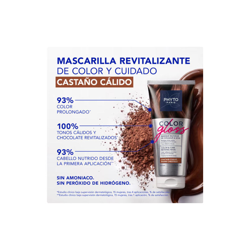 Phyto Color Gloss Mascarilla Reavivadora Color Castaño 200ml - Farmacia en Casa Online