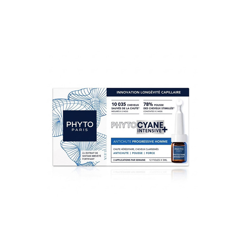 Phytocyane Intensive+ Anticaida Progresiva Hombre 12Amp