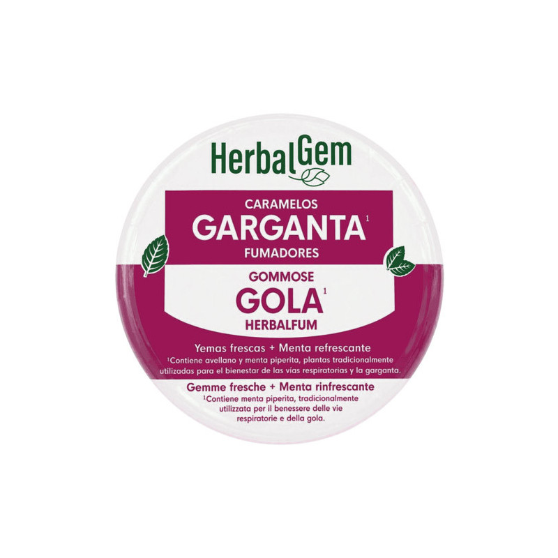Herbalgem Caramelos Garganta Fumadores 45gr - Farmacia en Casa Online