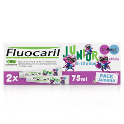 Fluocaril Junior 6-12 Años Gel Sabor Chicle Duplo 2x75ml