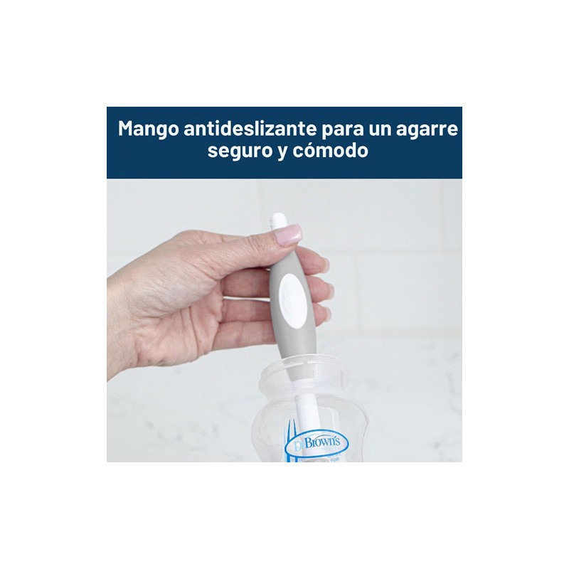 Dr Browns Cepillo de Limpieza Biberon Silicona Azul - Farmacia en Casa Online