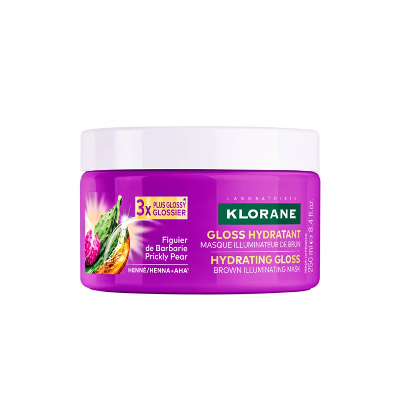 Klorane Gloss Hidratante Mascarilla Iluminadora Castaños 250ml