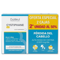 Bailleul Cystiphane Fort Anticaida Pelo y Uñas Duplo 2x120Comp