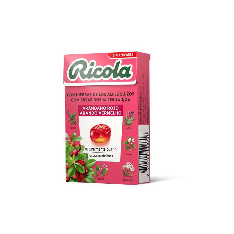 Ricola Caramelos Arandano S/Azucar 50gr