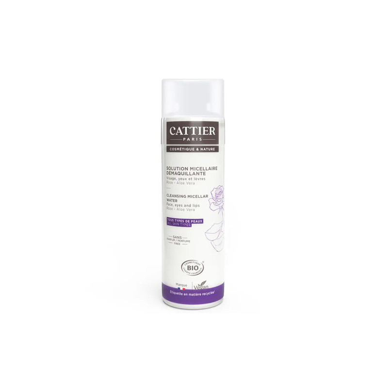 Cattier Desmaquillante Micelar 3 en 1 Rosa-Aloe Vera 300ml