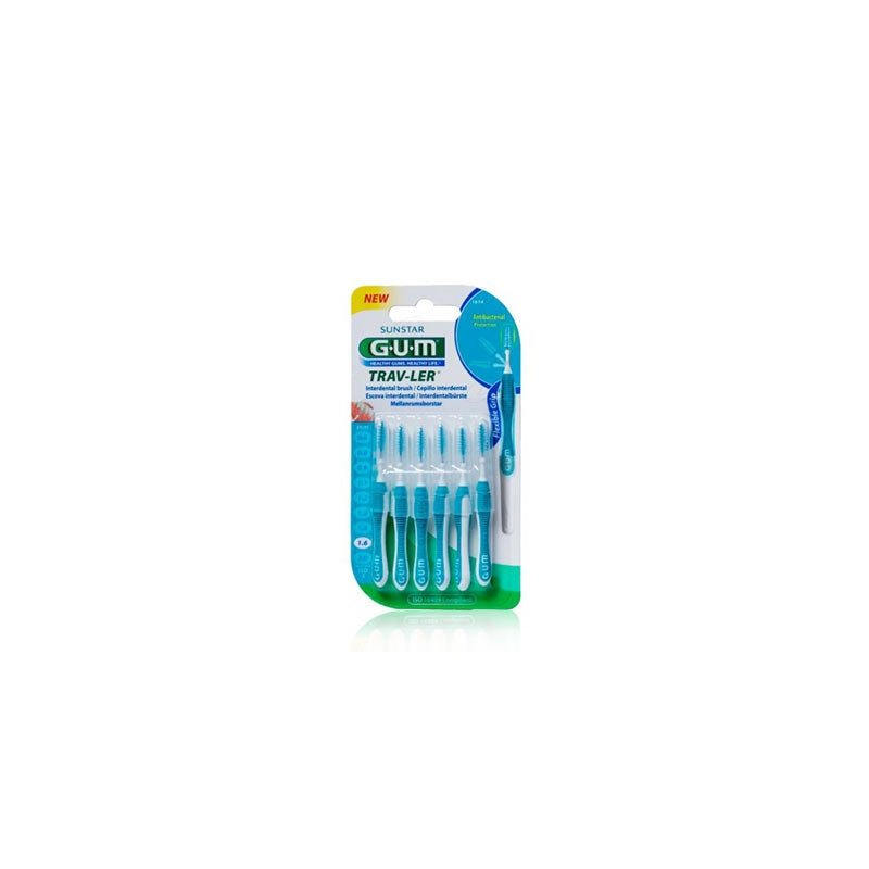 Gum Proxabrush Viaje 1614 Cepillo Interdental Conico 6Uds