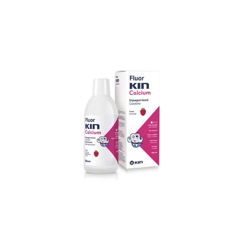 Fluorkin Calcio Anticaries Colutorio Fresa 500ml