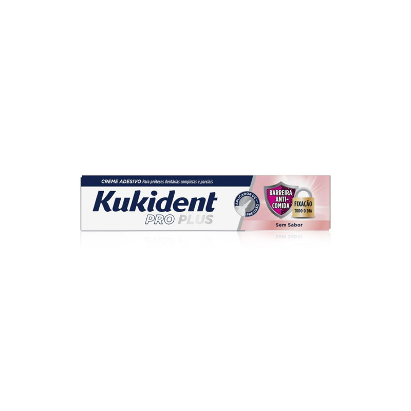 Kukident Pro Plus Crema Adhesiva Barrera Anti-Comida 40gr