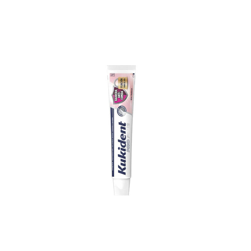 Kukident Pro Plus Crema Adhesiva Barrera Anti-Comida 40gr